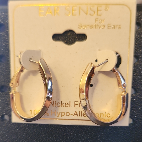 ear sense Jewelry - Ear Sense Gold Hoop Earrings for Sensitive Ears